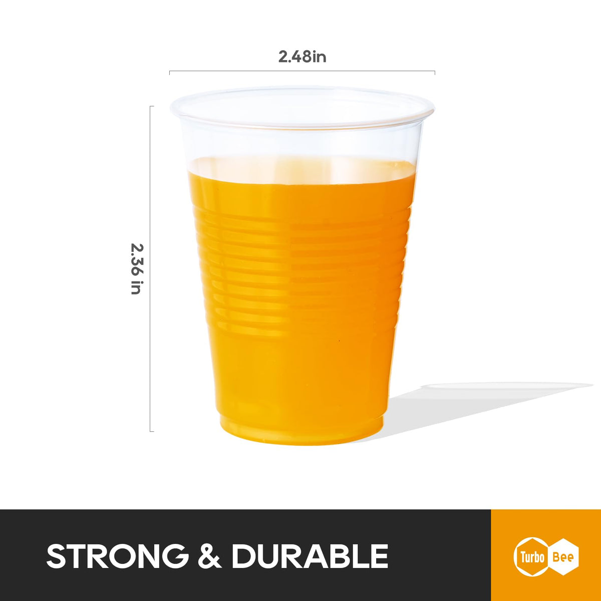 Turbo Bee heat-resistant 7oz cups ideal for hot coffee and tea