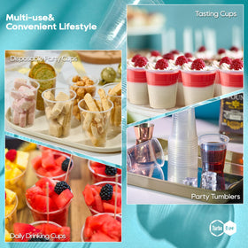 Turbo Bee versatile 7oz cups suitable for schools, offices, or home entertaining