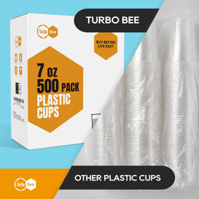 Turbo Bee PP plastic cups 7oz withstand cold beverages without cracking