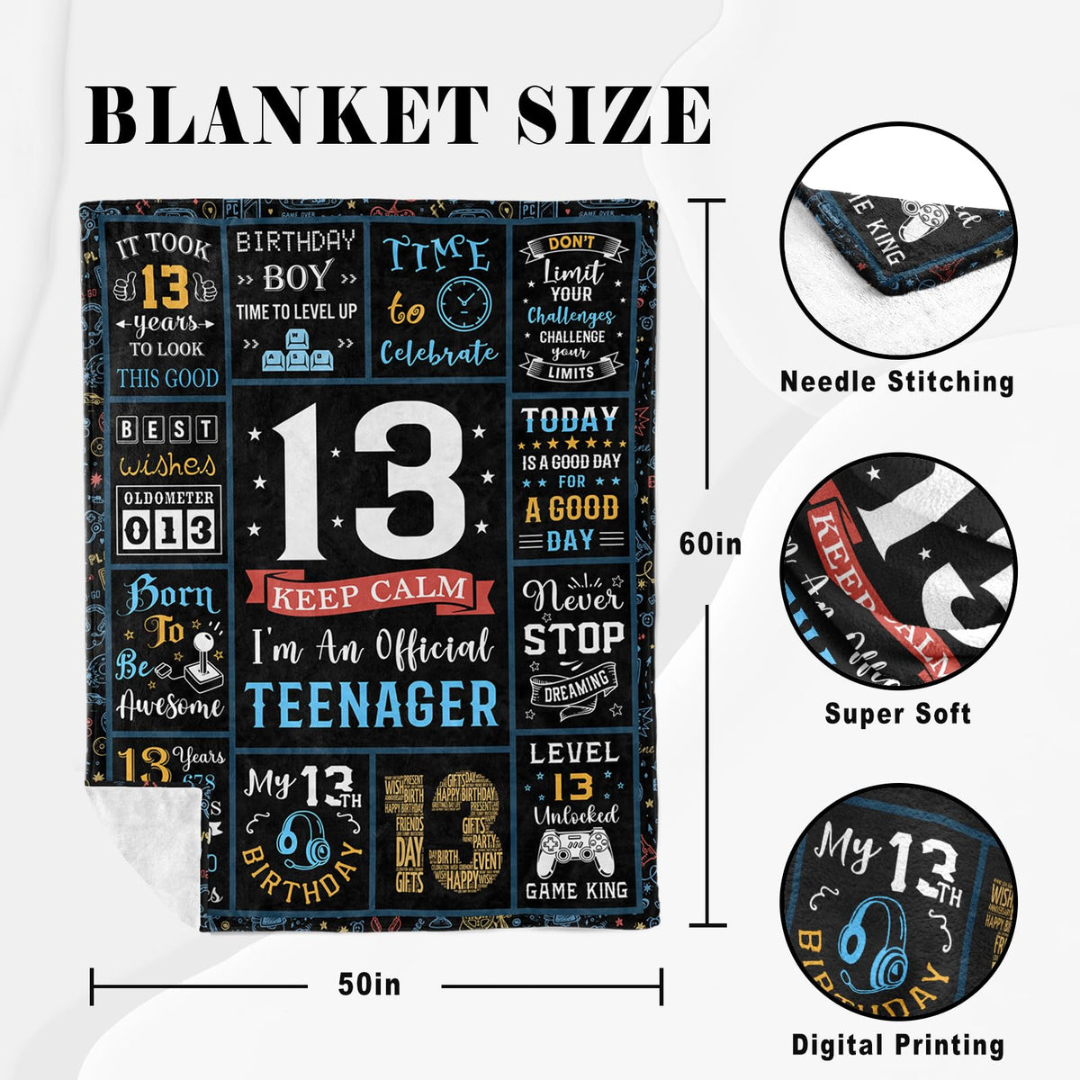 Turelos blanket care instructions, keeps fabric vibrant with proper washing.