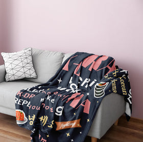 Turelos cozy kdrama blanket draped on a couch for warm lounging.