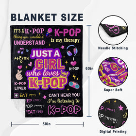 Turelos Kpop blanket is compact for camping and travel use.