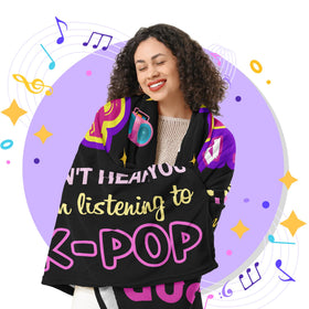 Turelos Kpop blanket shows soft flannel fabric for warm comfort.