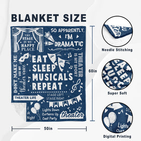 Turelos theater gifts blanket used during script reading at home