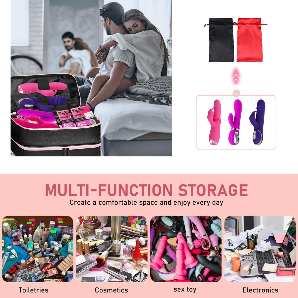 Turesmith durable black fabric supplies long-lasting storage.