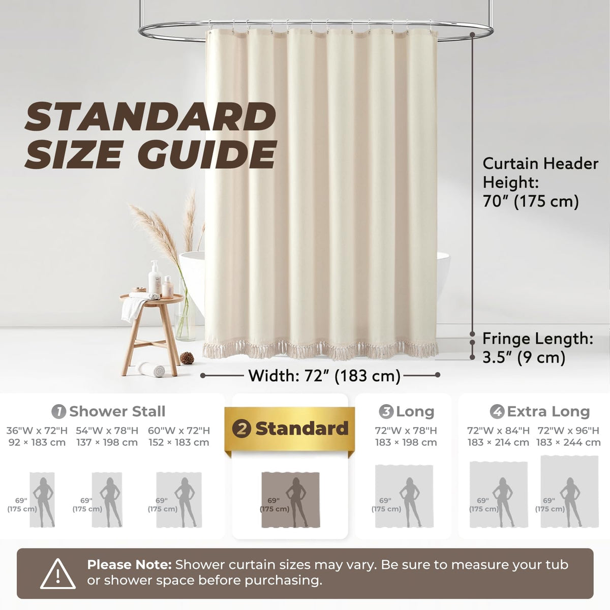TURKIO boho tassels close-up on 72-inch curtain highlights movement and style.