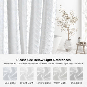 Turkio machine washable white curtain simplifies bathroom upkeep.