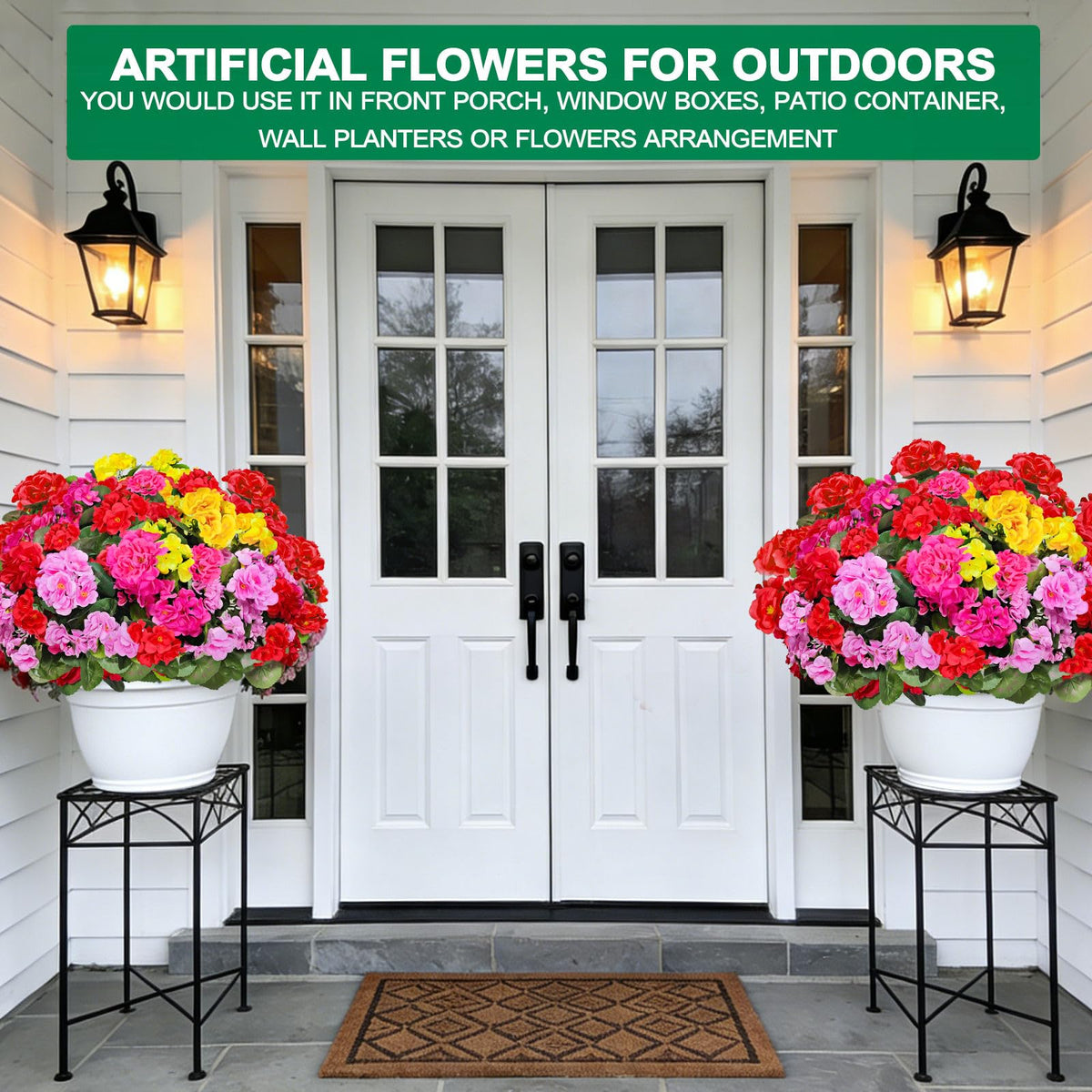 TURNMEON yellow geraniums bundle brings sunny vibes to garden spaces.