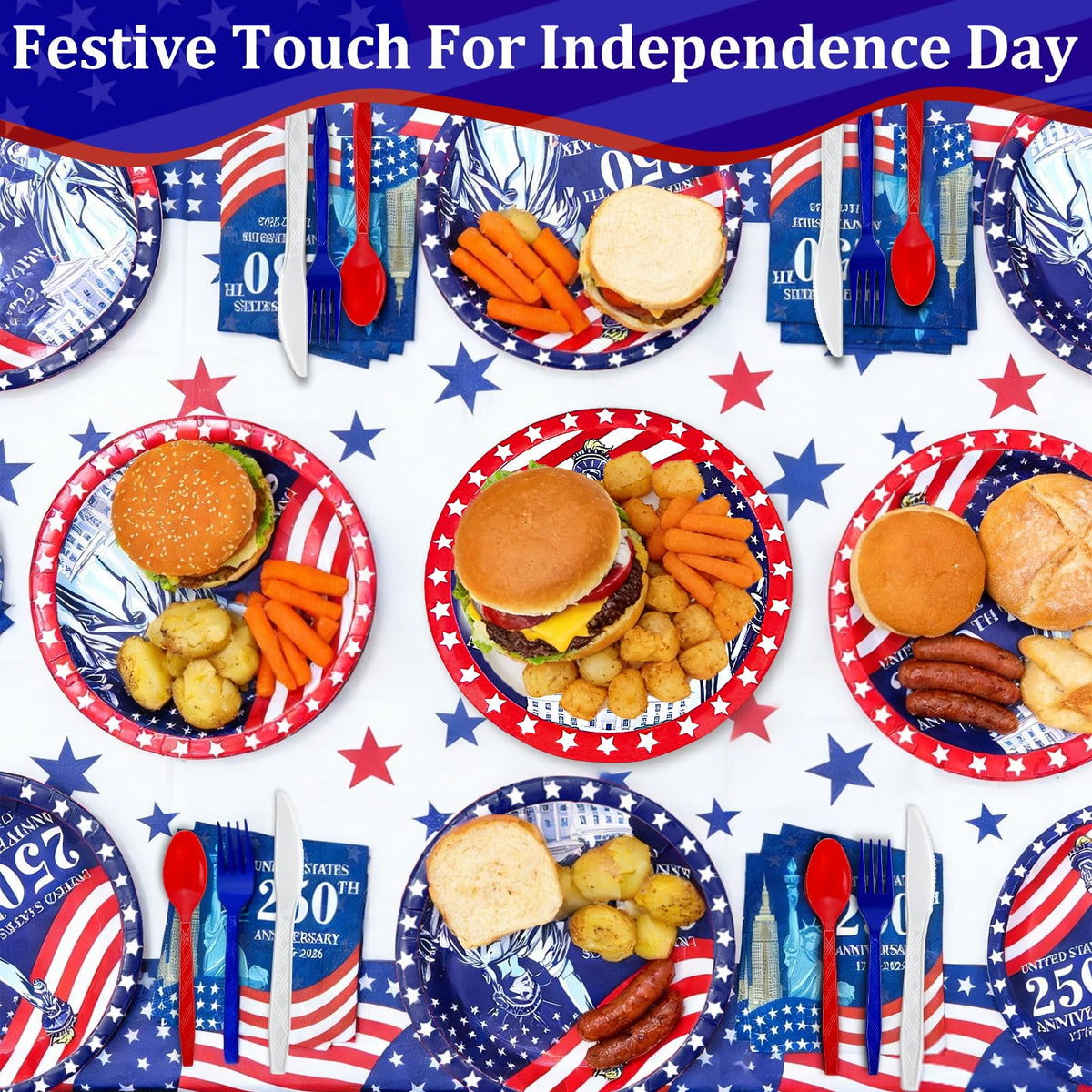 TURNMEON blue forks provide sturdy dining and simple post event disposal
