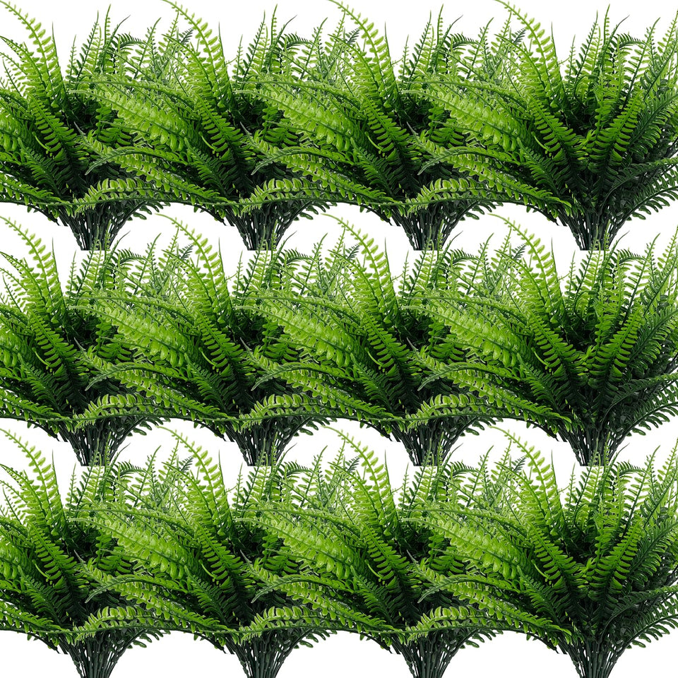 TURNMEON Boston fern 17-inch bundle enhances outdoor spaces with lush, maintenance-free greenery.