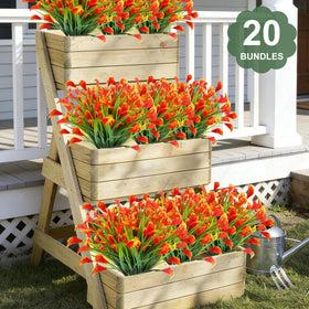 Turnmeon Calla Lily bouquet measures 13 by 14 inches for planters