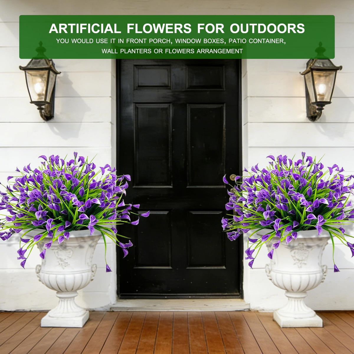 TURNMEON Calla Lily purple blossoms illuminate porches and patios.