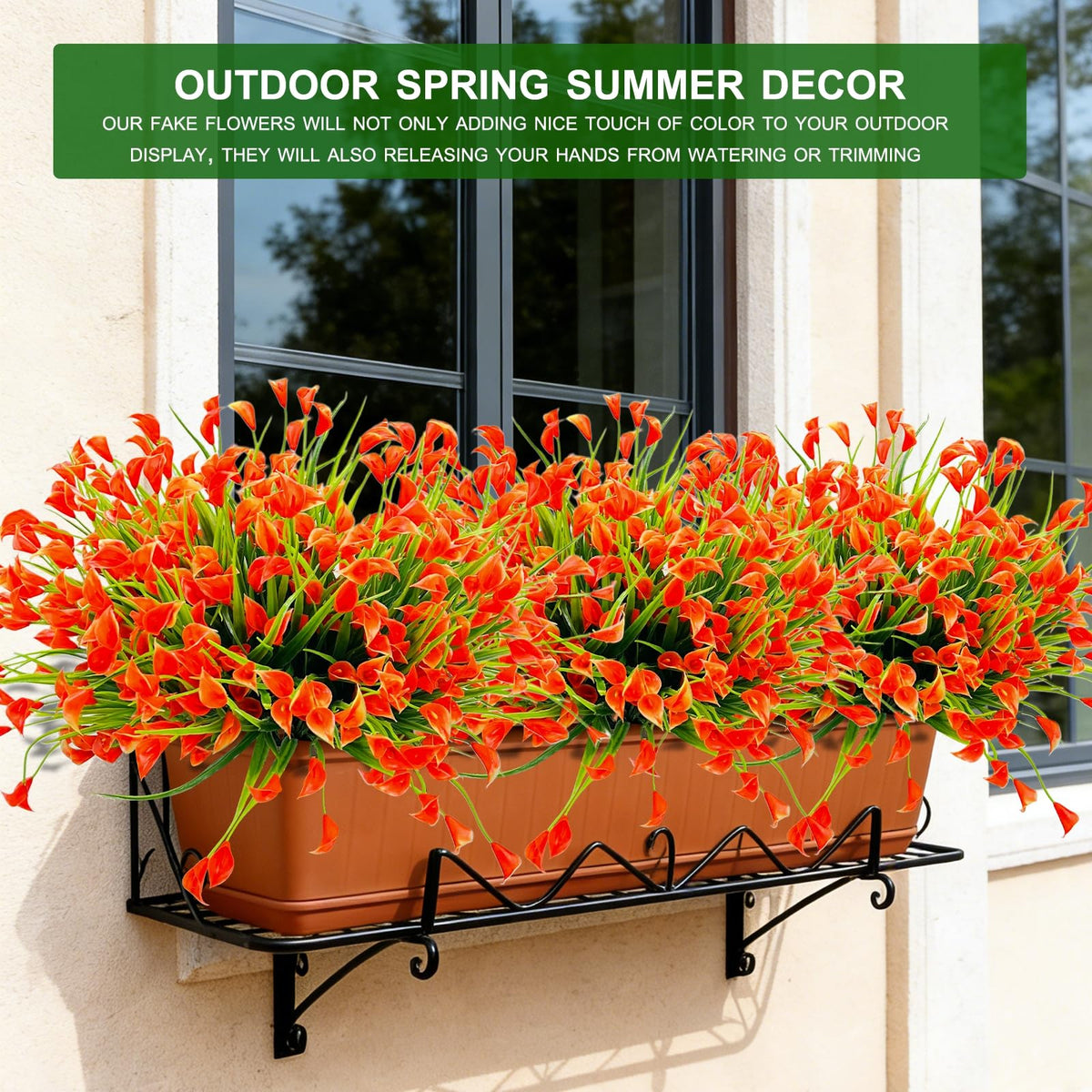 Turnmeon Calla Lily sturdy iron wire and PVC construction for outdoors
