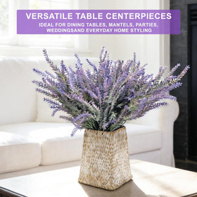 TURNMEON cemetery lavender decor bundles stay vibrant without watering