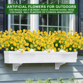 TURNMEON cemetery decor with lifelike yellow blooms for respectful displays.