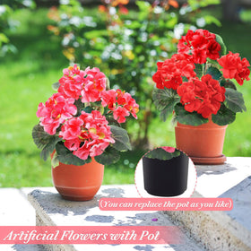 TURNMEON geraniums outdoor-planter-scene shows weather-ready styling for terraces.