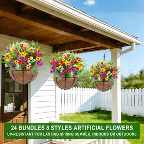 TURNMEON outdoor flower bundles for garden and porch decor