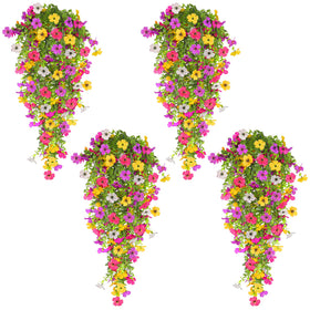 TURNMEON outdoor flowers hanging setup with realistic colors for patios and porches.