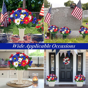 Turnmeon durable artificial flowers resist fading in outdoor weather.