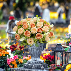 TURNMEON roses vase display stays fresh-looking with easy care