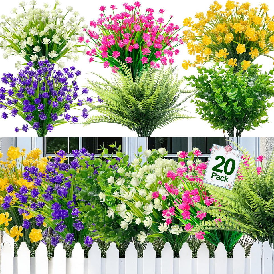 TURNMEON Spring Grass Camellia White bundles for outdoor arrangements with bright, fade-resistant color.