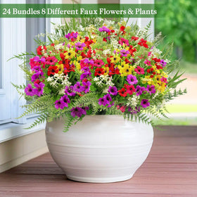 TURNMEON window box faux plants for bright kitchen or entryway