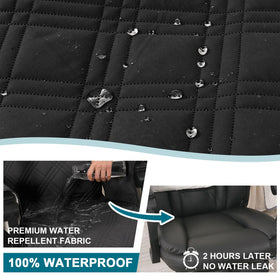 Turquoize anti-slip buckle straps keep the chair cover secure during use.