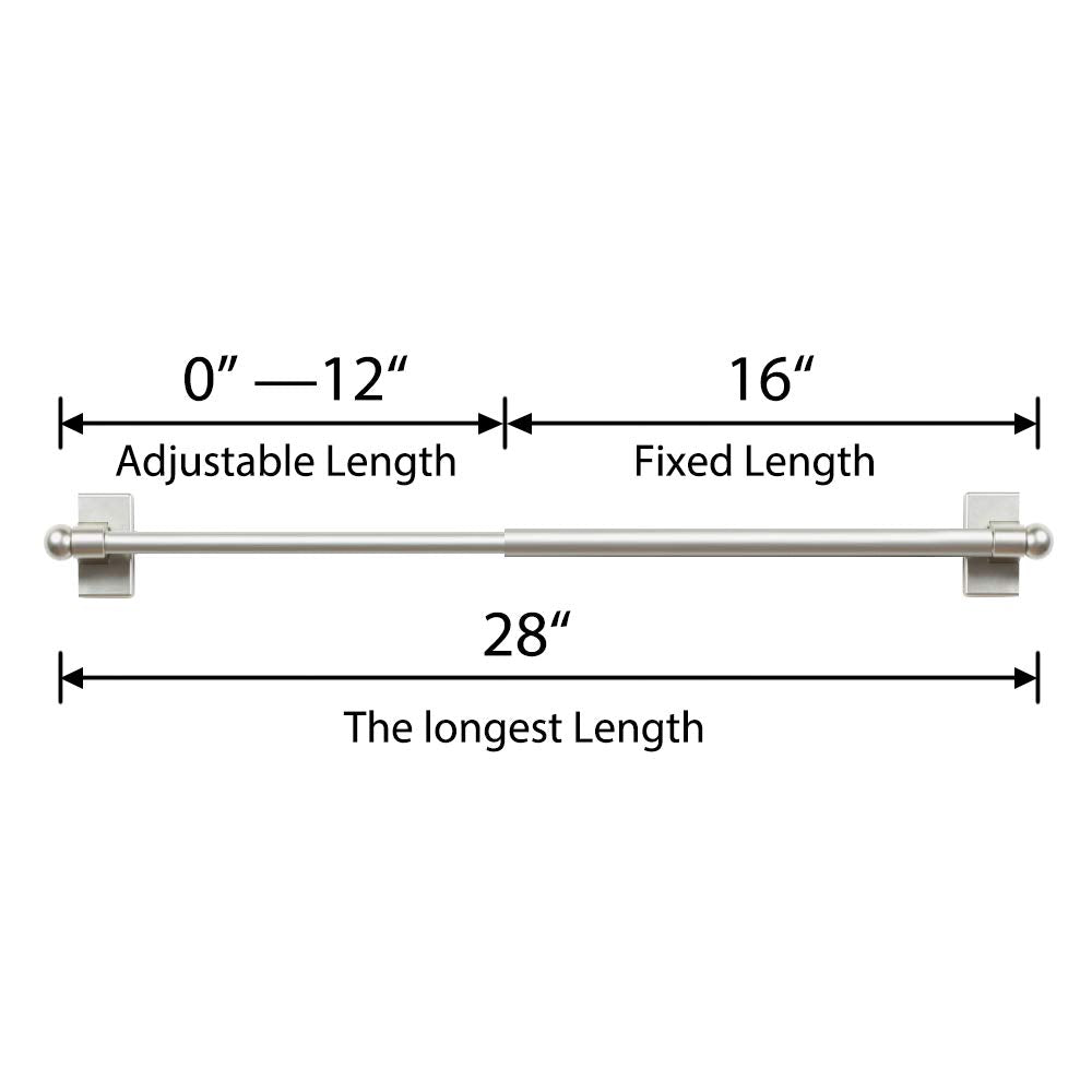 Turquoize magnetic rod on file cabinet providing space-saving curtain solution.
