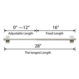 Turquoize magnetic rod on file cabinet providing space-saving curtain solution.