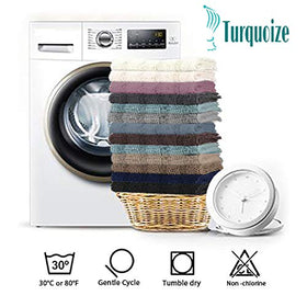 Turquoize Sage bath rug non-slip backing keeps mat stable on dry floors