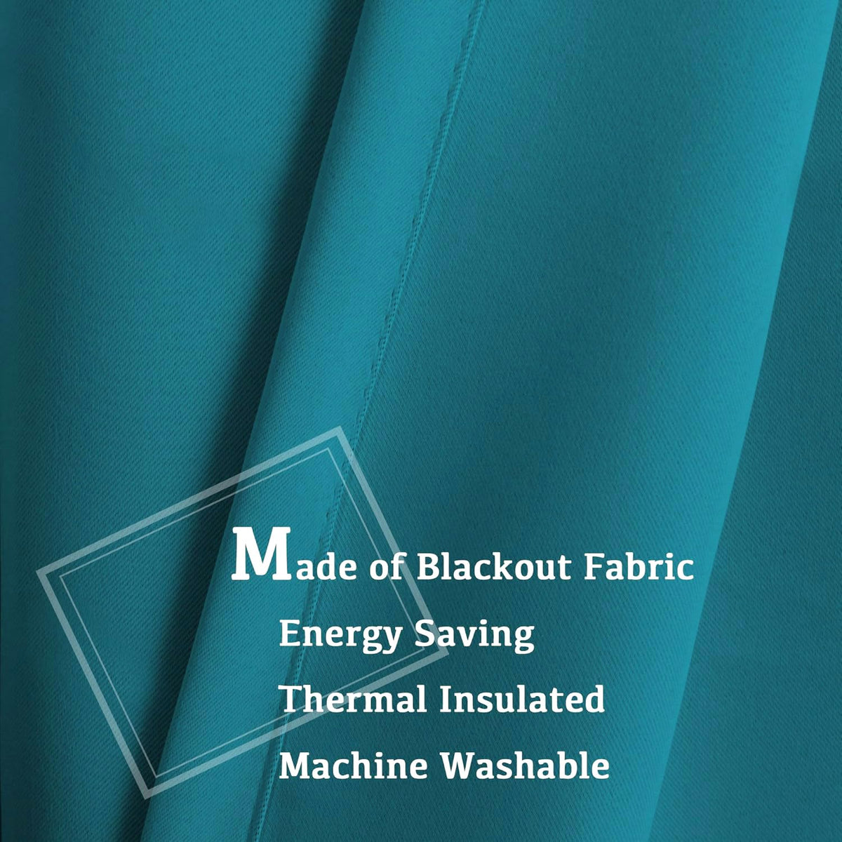 Turquoize teal blackout curtains grommets for easy hanging and smooth operation