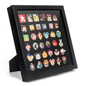 Tutata enamel pin frame 11x11 front view ideal for organizing a pin collection