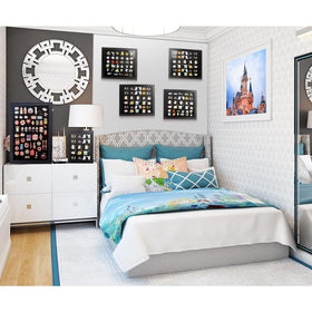 Soft thick flannel and EVA padding cushion pins securely in Tutata frame