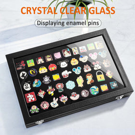 Tutata large-capacity display holds about 45 pins depending on size.