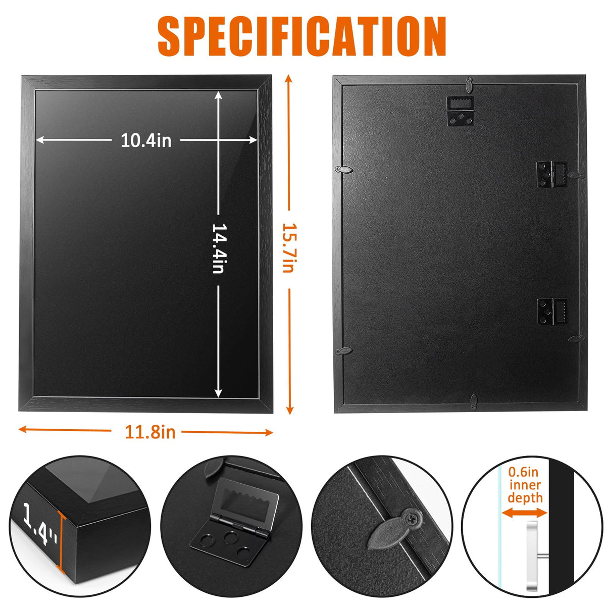 tutata shadow box for wall display presents pins with depth