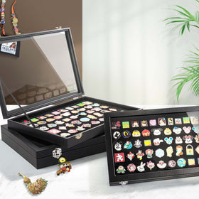 Tutata sleek black enclosure suits any pin collection setup.