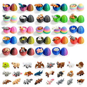 TUTHKOTH capybara inside a gradient sparkle egg, ideal for elegant Easter displays.