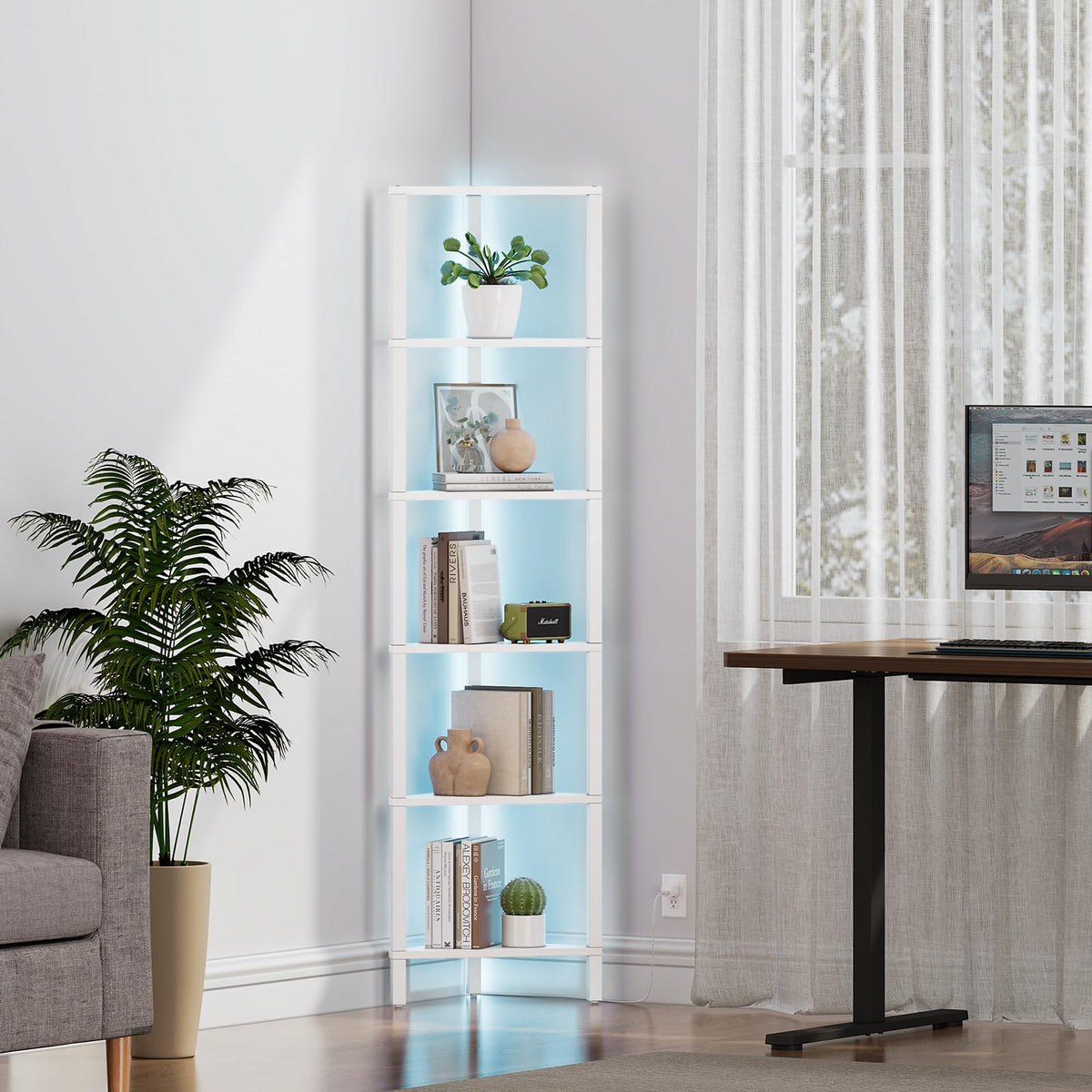 TUTOTAK Pure White finish complements modern decor and ambient lighting