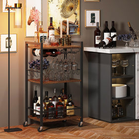 TUTOTAK bar cart includes simple assembly with clear instructions.