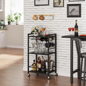 TUTOTAK bar cart handle enables easy directional control during setup.