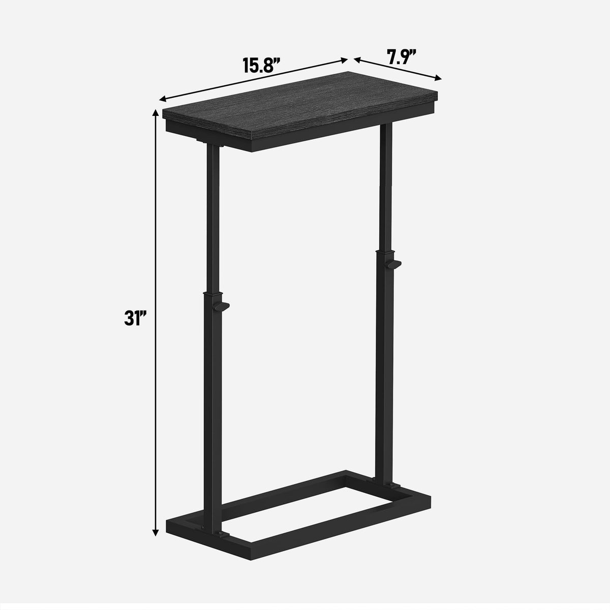 TUTOTAK table fits between two sofas for convenient surface access.
