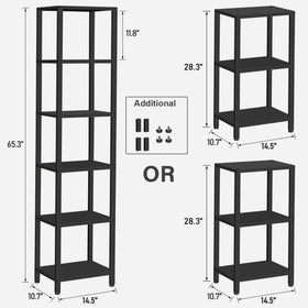 TUTOTAK 6-tier narrow anti-tilt feature improves stability