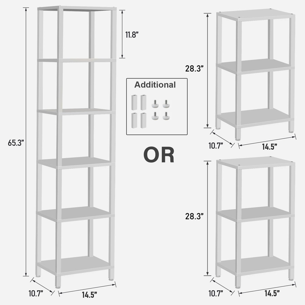 TUTOTAK close-up of adjustable feet protects floors on uneven surfaces.