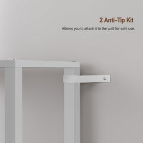 TUTOTAK anti-tilt wall attachment for added stability.