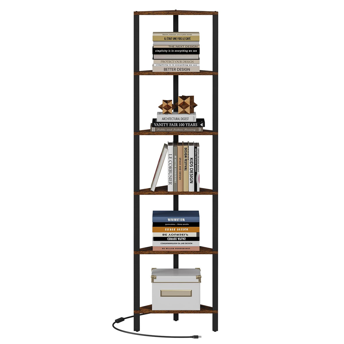 TUTOTAK Corner Shelf assembly with clear instructions for quick setup.