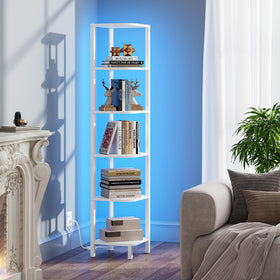TUTOTAK easy-assembly corner shelf arrives with clear, simple instructions.