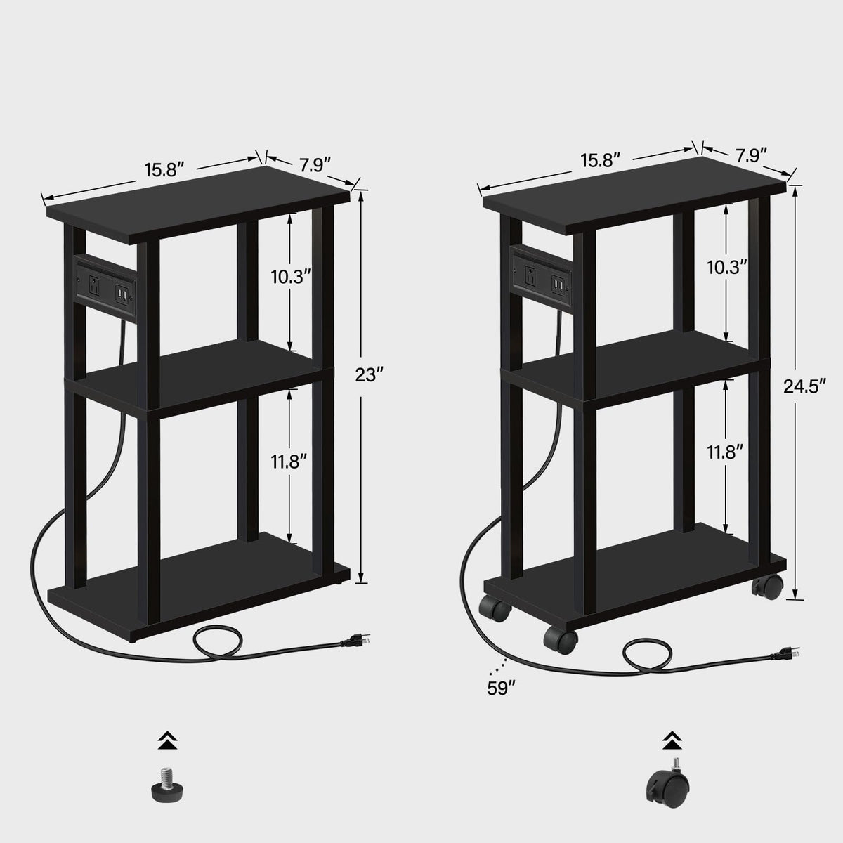 TUTOTAK easy assembly end table for quick setup and use.