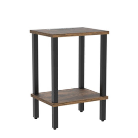 TUTOTAK end table with adjustable feet protects floors on uneven surfaces
