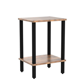 TUTOTAK end table features adjustable feet to protect floors.