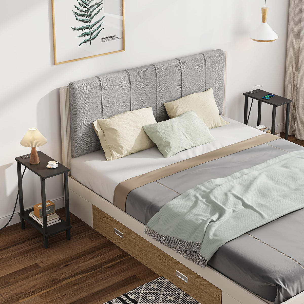 TUTOTAK bedside end table useful for nightstand essentials.